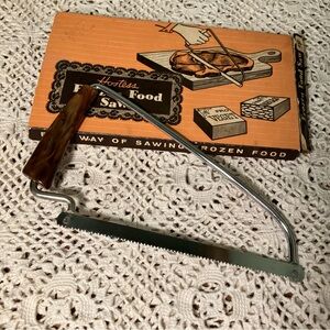 Vintage Hostess Frozen Food Saw #332 Langner Mfg. USA Original Box Bakelite